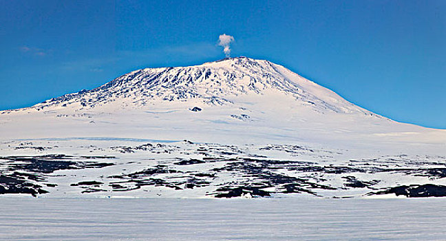 伊里布斯山,南极,全景,合成效果,大幅,尺寸