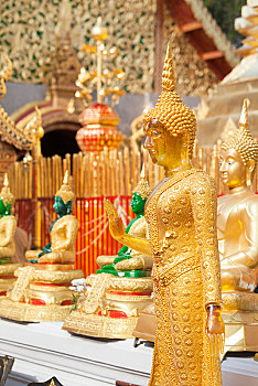 玉,佛像,寺院,素贴,清迈,泰国,亚洲