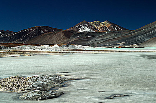 智利,泻湖,结冰