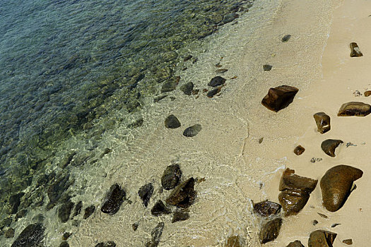 三亚蜈支洲岛的海滩