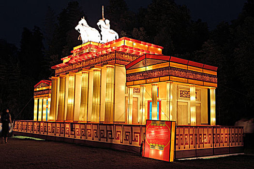 自贡灯会展,花灯,德国,城堡造型