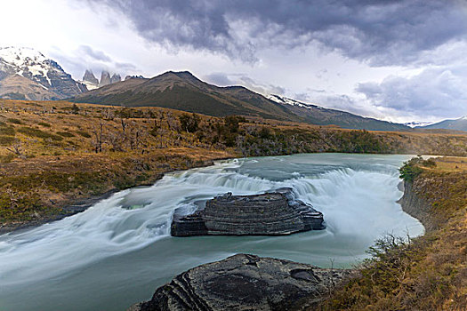 河,风景,托雷德裴恩国家公园,智利,南美,联合国教科文组织,生物圈