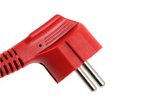 红色,电器插头