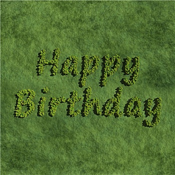 生日快乐,创作,树,草,背景