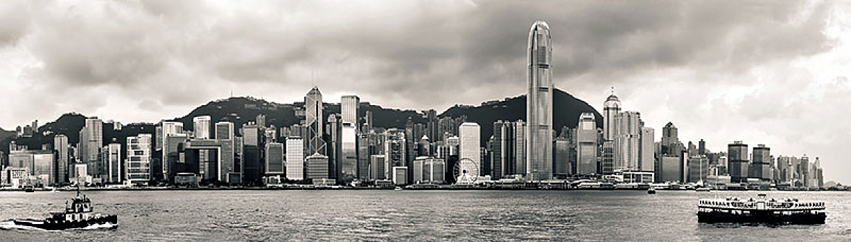 香港维多利亚全景图