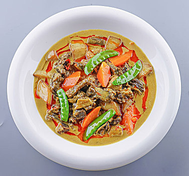 咖喱牛肉咖喱饭劲辣印度泰国咖喱中东美食粤菜美食文化
