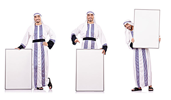 阿拉伯人,留白,信息板,信息