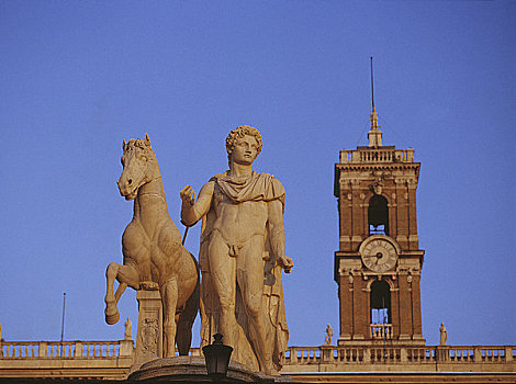 罗马,雕塑,广场,坎皮多利奥