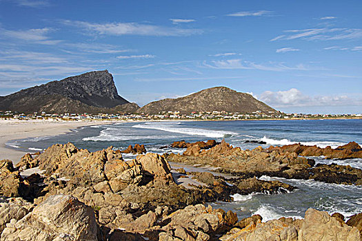 海滩,湾,西海角,南非,非洲