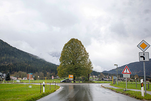 德国美丽的国王湖洁净的乡村道路