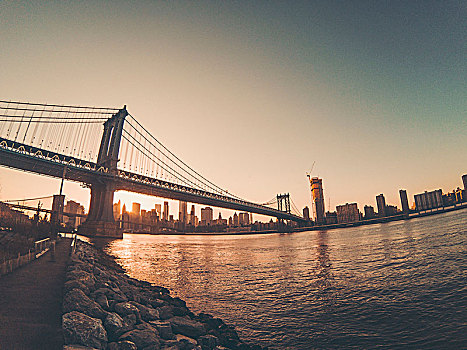 曼哈顿大桥,纽约
