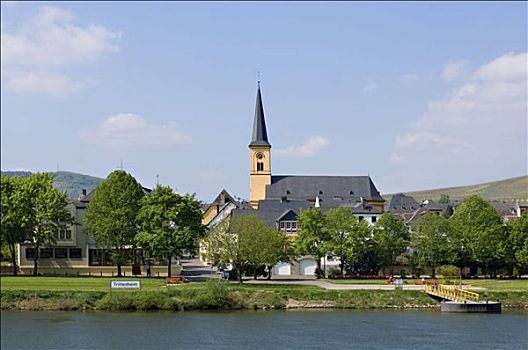 摩泽尔河,教堂,德国