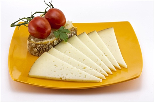 切片,曼彻格奶酪,奶酪,西班牙