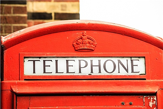 特写,传统,红色,电话亭,英国