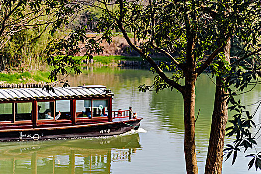 杭州西溪国家湿地公园游船