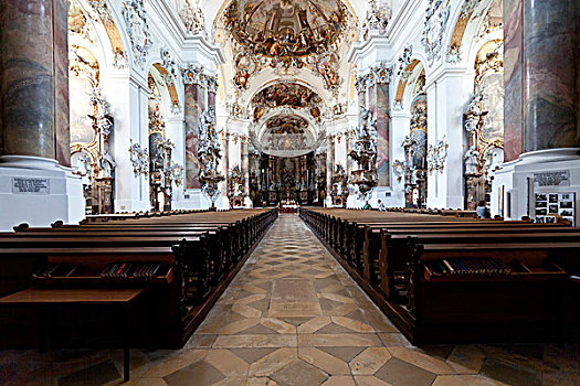 室内,大教堂,德国地名,教堂,主教管区,奥格斯堡,斯瓦比亚,巴伐利亚,德国,欧洲