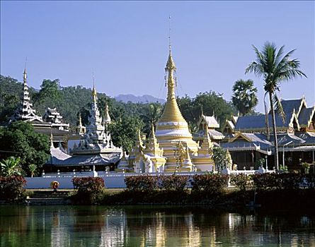 寺院,儿子,泰国