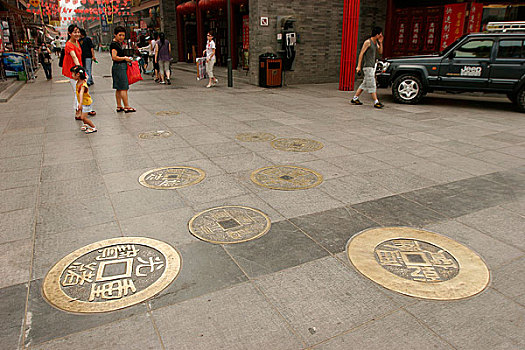 天津古文化街铜钱