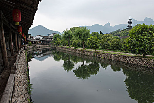 福建省温州楠溪江岩头古镇