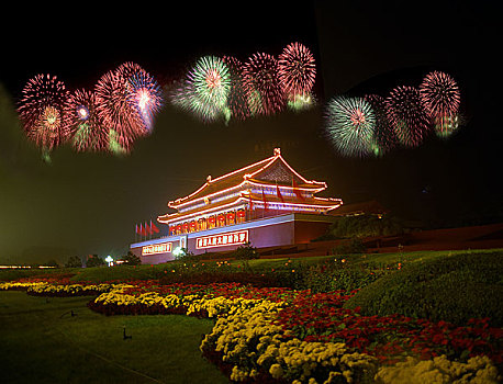 天安门东侧夜景