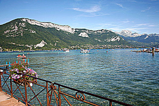 法国,隆河阿尔卑斯山省,上萨瓦,湖