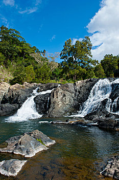 瀑布,格朗德特尔,新喀里多尼亚,法国,大洋洲