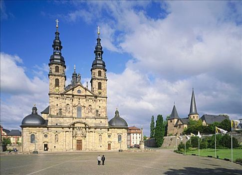大教堂,建造,古罗马,小教堂,圣麦克,黑森州,德国,欧洲