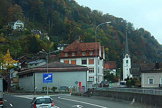 德国去瑞士沿路,景色