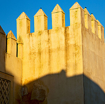 摩洛哥,陆地,建筑,历史,空中