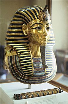 黄金,丧葬,面具,图坦卡蒙,国王,埃及,艺术家,未知