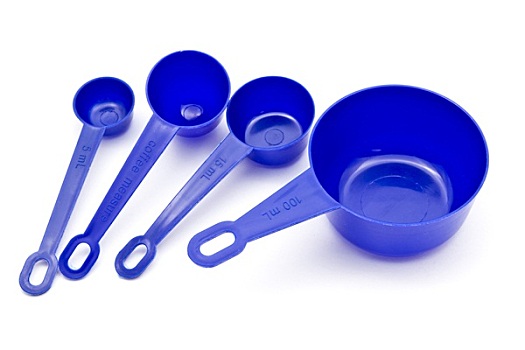 蓝色,测量,勺子