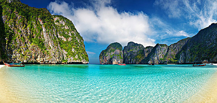 热带沙滩,玛雅,湾,安达曼海,泰国