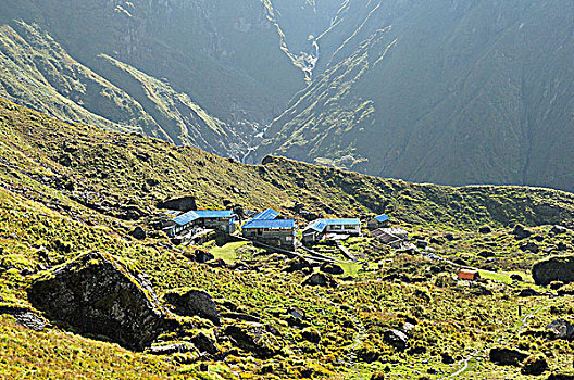露营,安娜普纳,保护区,尼泊尔