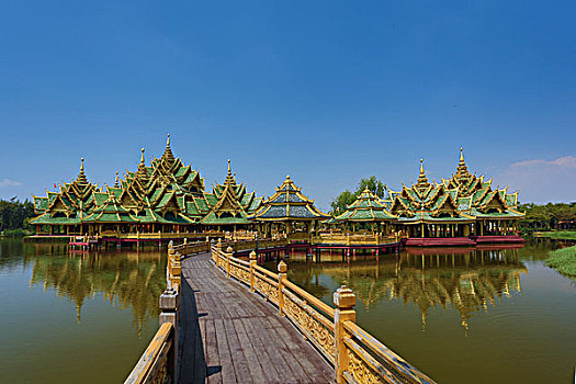 泰国,曼谷,城市,古老,公园