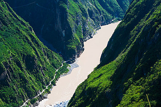 云南中甸金沙江虎跳峡