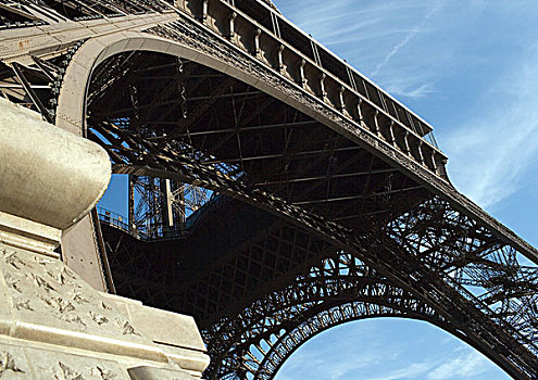 巴黎,法国,埃菲尔铁塔,局部,风景