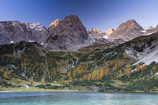 湖,楚格峰,提洛尔,奥地利