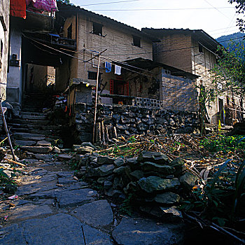 乡村土屋场景