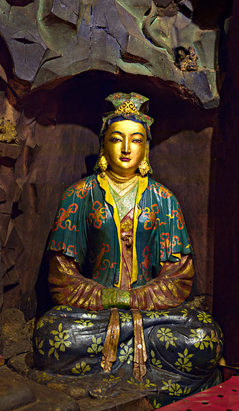 西藏布达拉宫文成公主像图片