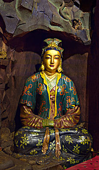 西藏布达拉宫文成公主像