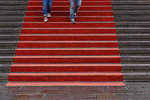红地毯,台阶,柏林,音乐厅,德国,欧洲