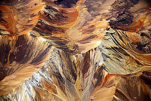 玻利维亚,俯视图,隔绝,侵蚀,岩石构造