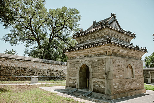 北京石景山慈祥庵田义墓石刻文物园