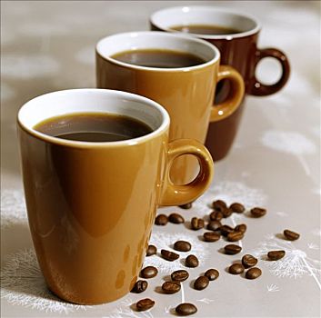 黑咖啡,褐色,杯子