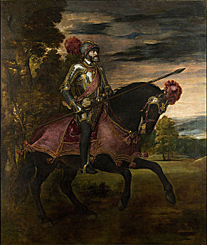 骑马,头像,查尔斯五世,西班牙,艺术家