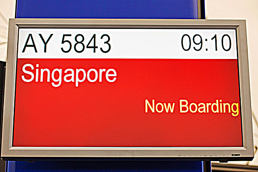 机场,离开,标识,新加坡,香港国际机场