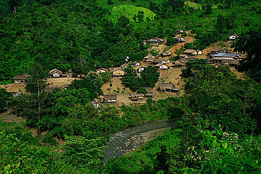 地方特色,乡村,一个,山,局部,孟加拉,公里,旁侧,山峰,仪表,高,瀑布