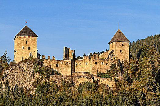 毁坏,城堡,施蒂里亚,奥地利,欧洲