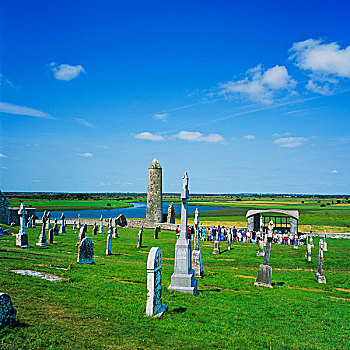 墓地,圆塔,11世纪,爱尔兰