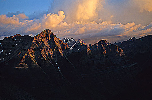 日出,岩石,国家公园,艾伯塔省,加拿大